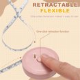 thumbnail image 4 of Uxcell 6Pcs Soft Tape Measure 60" Double Scale Retractable Cartoon Measuring Tape Cute Tape Measurer for Sewing Craft Cloth Fabric Tailor Weight Loss Body Measurements, Peach Guinea Pig, 4 of 7