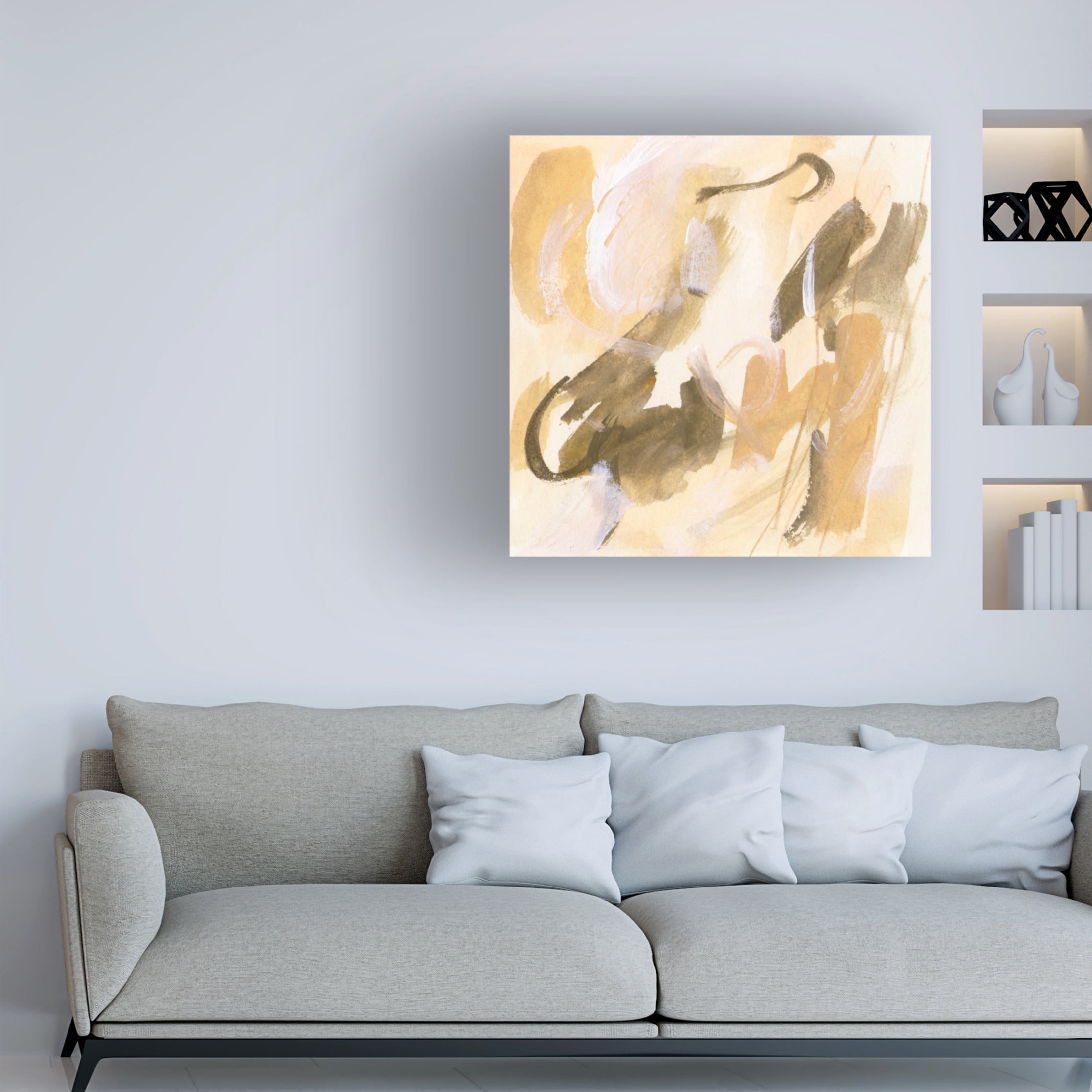 Canvas Wall Art - Melissa Wang 'Lost in Autumn II' Wall Art for Living Room, Bedroom, or Office Décor by Trademark Fine Art - 24 x 24 Inches