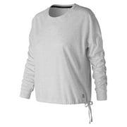 New Balance Women's Heather Tech Long Sleeve Off White