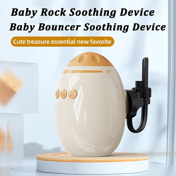 JDMEOPD Baby Rocking Chair and Swing, Adjustable Speed Rechargeable Vibrating Soother with 11 White Noise Sounds, Essential for Newborns, Fits Strollers and Rocking Chairs
