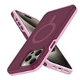 thumbnail image 4 of Magnetic Case for iPhone 15 Phone Case, [Compatibilty with MagSafe] Heavy Duty Drop Protection, Anti-Fall Shockproof Dust Proof Tough Protective Phone Cover for iPhone 15,Winered, 4 of 6