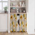 thumbnail image 6 of Brown Yellow Sunflower Kitchen Curtains 45 Inch Length, Summer Botanical Farmhouse Floral Tiers Curtains for Bathroom Bedroom Cafe, Light Filtering Small Window Treatment Drapes 2 Panels 42"Wx45"L, 6 of 8
