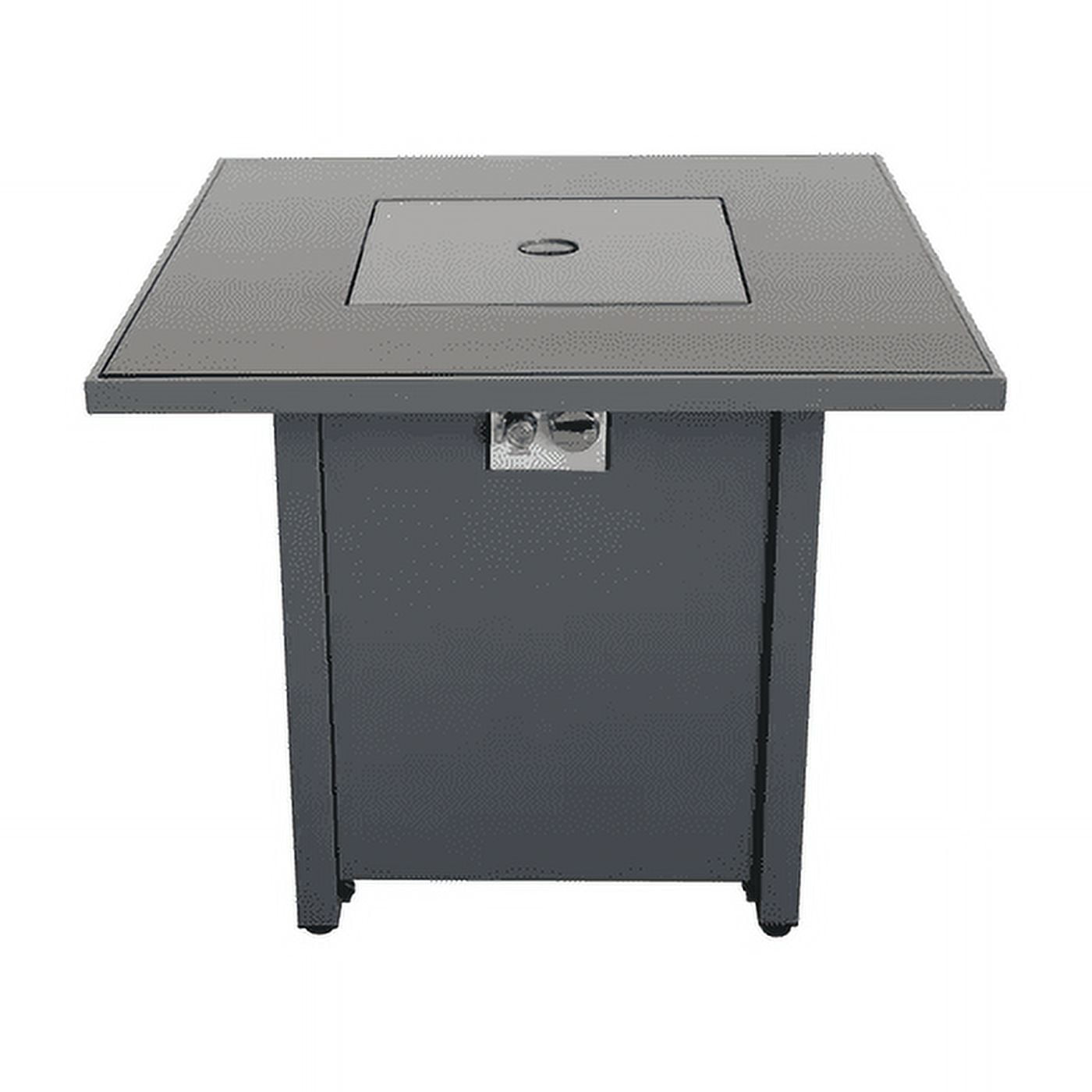 Tabletop Heater, 30" Powdercoated Metal Fire Pit, Grey Patio Heater,Steel Outdoor Heater For Deck, Garden & Outdoor Heating