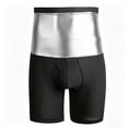 thumbnail image 7 of Sauna Sweat Short Pants for Men Hot thermo Sauna Leggings Compression Hight Waist Pants Workout Body Shaper Sauna Suit Big and Tall Size S-3XL Silver, 7 of 7