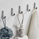 thumbnail image 4 of Fiudx Juego de Ganchos para Toallas, Ganchos Adhesivos de Pared, Aluminio Espacial, No Dañan Las Paredes, Fácil Instalación, Ideal para Organizar Baños, Dormitorios y Salas de Estar, Paquete de 5 con, 4 of 6