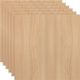 thumbnail image 4 of Ekena Millwork 11 3/4"W x 11 3/4"H x 3/8"T Wood Hobby Boards, Hickory (6-Pack), 4 of 6