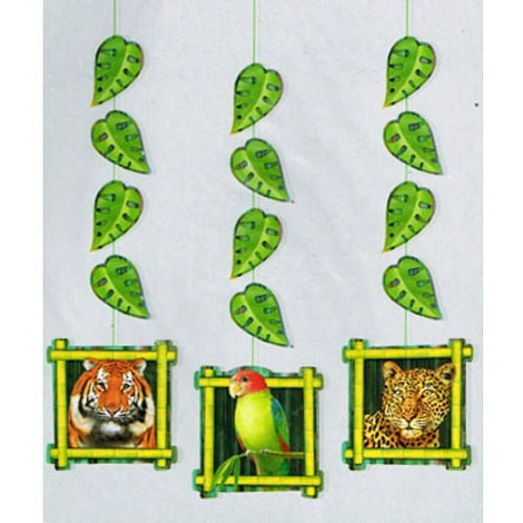 Various Decoration, Hanging Cutout Decorations, Wild Animals, 3ct