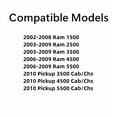 thumbnail image 3 of Non-Heated Stationary Back Window Back Glass Compatible with Dodge Ram Pickup 1500 2002-2008 & 2500 3500 2003-2009 & 4500 5500 2006-2009 & 3500Cab/Chs 4500Cab/Chs 5500Cab/Chs 2010 Models, 3 of 4