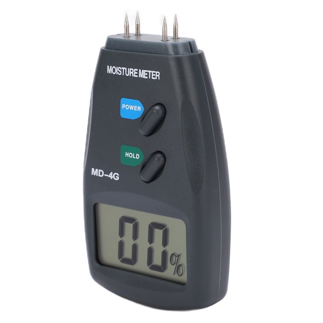 Peahefy Humidity Tester,MD‑4G LCD Wood Moisture Meter ABS Digital Moisture Meter With High Accuracy Reading Lock Function For Industry,Digital Moisture Meter