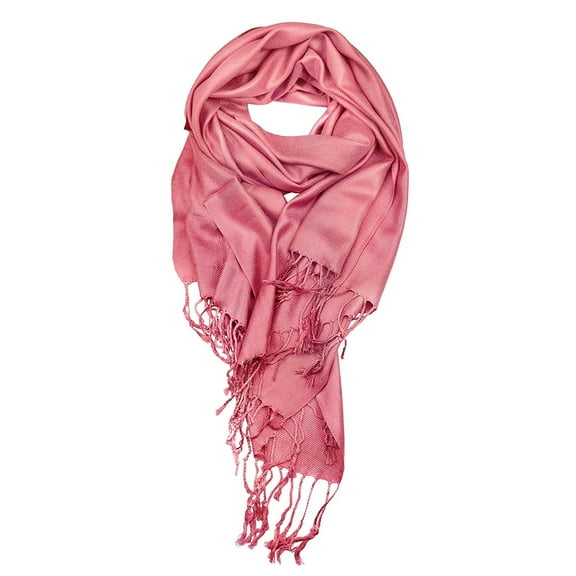 Large Solid Color Pashmina Shawl Wrap Scarf 78" X 28"