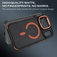 thumbnail image 6 of VENINGO Magnetic Phone Case for iPhone 17 Pro Max Compatible with Mag-safe,Translucent Matte Shockproof Scratch Resistant iPhone 17 Pro Max Case，Orange, 6 of 8
