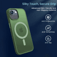 thumbnail image 4 of Entronix Magnetic Sturdy Case for iPhone 16e, Heavy Duty Shockproof Matte Back Cover, Green, 4 of 6