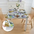 thumbnail image 2 of HAOXIT Rectangle Tablecloth Summer Floral Farmhouse RectangleTable Cloth Polyester Summer Table Cover Decorative for Kitchen Party Indoor Outdoor 46*46, 2 of 7
