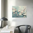 thumbnail image 4 of PRATYUS Wall Art for Living Room Plum Blossom Flower Canvas Painting Artwork Flower Canvas Prints In Grey Background 3D Textured Flower Canvas Painting for Bathroom Office Home Decor 16x12in, 4 of 6