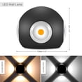 thumbnail image 3 of Naiovety 4PCS LED COB 12W LED Lámpara de pared Lámpara de pared Montada en la pared Interior 2900-3100K AC 85-265V para Home Bar Cafe Iluminación y accesorios Negro No.1 Naiovety HA025391-01, 3 of 6