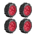 thumbnail image 3 of HILABEE 4 Pcs Roues de Buggy Tout-Terrain RC 2.8x1 Pouces Remplacement pour Échelle 1: 14 Accessoires Légers Pièces de Rechange Installation Rapide Rouge, 3 of 9