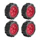 thumbnail image 3 of 4 ruedas RC de 2,8 x 1 pulgada, repuesto para accesorios ligeros a escala 1:14 Rojo, 3 of 9
