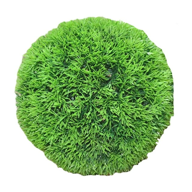 Bola de topiario artificial, arbustos verdes colgantes decorativos, bola de planta artificial inner25cm Out32cm