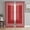 White Red, variant on Sheer Curtains 54 Inch Length 2 Panels Set for Kitchen, Sage Green Retro Greek Key Semi Sheer Curtains for Windows, Geometric Greece Ancient Rustic Voile Window Treatments Rod Pocket Curtain