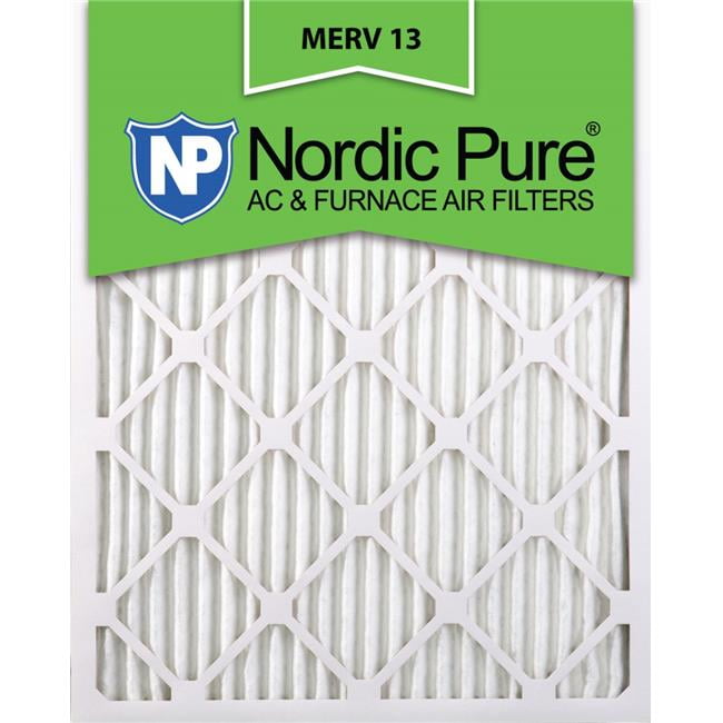 Nordic Pure 10x10x1 MERV 13 Pleated AC Furnace Air Filters 4 Pack Nordic Pure 10x10x1 MERV 13 Pleated AC Furnace Air Filters 4 Pack