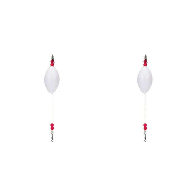 Advancent Caña de pescar a la deriva, espuma, barriga grande, anticolisión, derivas brillantes, alarma, boya, equipo de pesca, accesorios para blanco Blanco 2piezas Advancent CBP389774