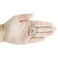 thumbnail image 5 of 10K Yellow Gold Diamond Red Enamel Ace of Spades Pendant Cuban Link Charm 3/4 CT, 5 of 6