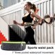 thumbnail image 2 of unbranded 1Ud Bolsa De Cintura Deportiva Impermeable Con Compartimentos Tela Reflectante Gris Oscuro, 2 of 6