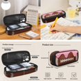 thumbnail image 4 of ZUXONGSY Pink Ice Cream Football Print6 in 1 Kids Backpack Set with Insulated Lunch Box Pencil Case Water Bottle Holder Keychain Bookmark, School Bookbag for Boys Girls Elementary High School, 4 of 7