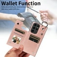 thumbnail image 5 of TECH CIRCLE For Galaxy S24+ Wallet Case with Card Holder, PU Leather Kickstand Finger Grip Ring Shockproof Women Men Magnetic Protective Wallet Cover for Samsung Galaxy S24 Plus 6.6",Rosegold, 5 of 9