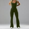 thumbnail image 2 of cfhntfmh Women‘s Yoga Jumpsuits Workout Sleeveless Tank Tops Bell Bottoms Flare Rompers Backless Gym Bodysuit, 2 of 6