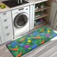 thumbnail image 3 of Green Cartoon Dinosaurs Palm Trees Sun Pattern Kitchen Rug Mat,Kitchen Runner Rugs Non Skid Washable,Decorative Kitchen Floor Mats for Kitchen,Sink,Laundry,17"x47.2", 3 of 7