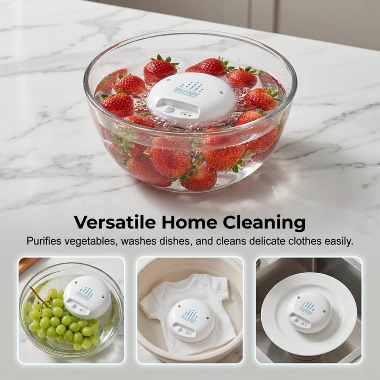 Portable Ultrasonic Fruit & Vegetable Washer – Fruit and Vegetable Washing Machine, Wireless Fruit Cleaner Machine for Washing Fruits, Vegetables, Rice, Meat (1)