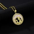 thumbnail image 2 of Cheap!Elegante collar con colgante de circonio con incrustaciones de amor de la madre para el día de la madre,joyería de cadena de acero inoxidable al vacío femenina y versátil, 2 of 5