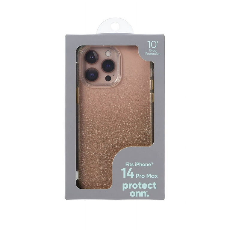 onn. Gold Glitter Fade Phone Case for iPhone 14 Pro Max onn. Gold Glitter Fade Phone Case for iPhone 14 Pro Max