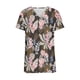 thumbnail image 3 of Tops Cortos para las Mujeres, Casual Plaid V-Cuello Manga Corta Suelta Camiseta Top Hecho de Poliéster Ligero para Toda la Temporada, Tops Sueltos para las Mujeres, 3 of 5