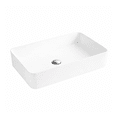 thumbnail image 1 of Lavabo Ovalín Rectangular Cerámico Blanco De Sobreponer 61cm, 1 of 5