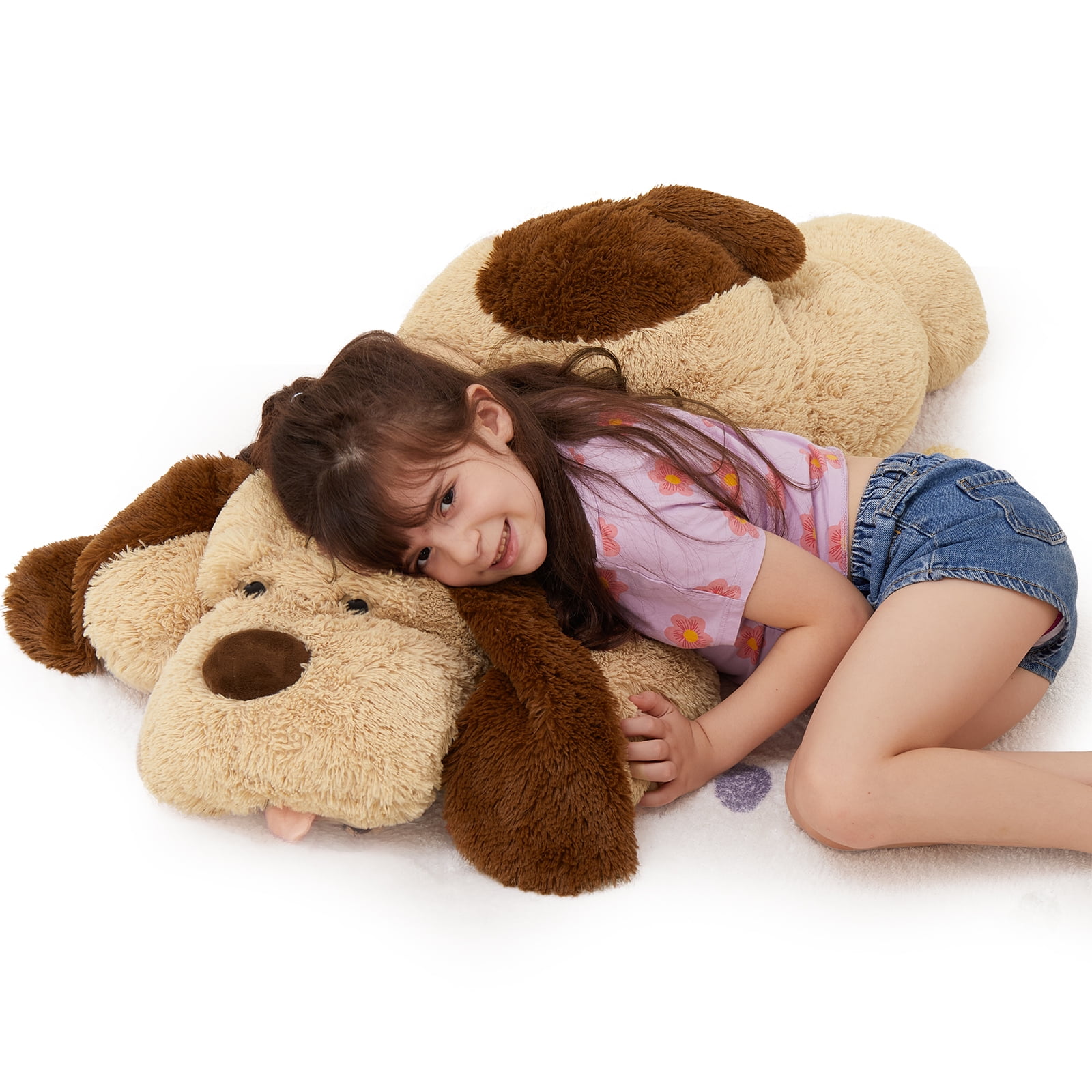 MorisMos Giant Stuffed Dog 40'' Puppy Stuffed Animal Big Plush Toy