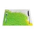 thumbnail image 1 of YFYANG Washable Heat-Resistant Placemats, 70% PVC/30% Polyester, Green Watercolor Art Kitchen Table Mat, 12" x 18" 1 Piece, 1 of 6