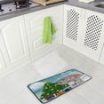 thumbnail image 4 of Dreamtimes Kitchen Rugs,Christmas Elephant Non Slip Washable Cushioned Carpets Polyester AntiFatigue Comfort Porch Floor Mat Christmas Decoration 39×20 in, 4 of 6