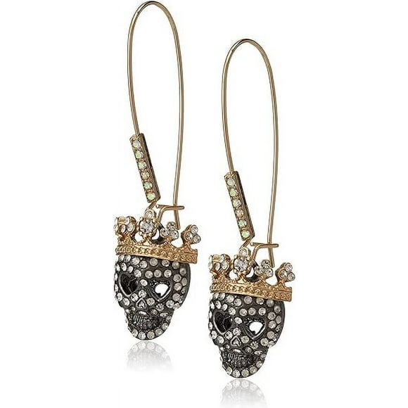 Skull Earrings Shepherds hook closure Imported
