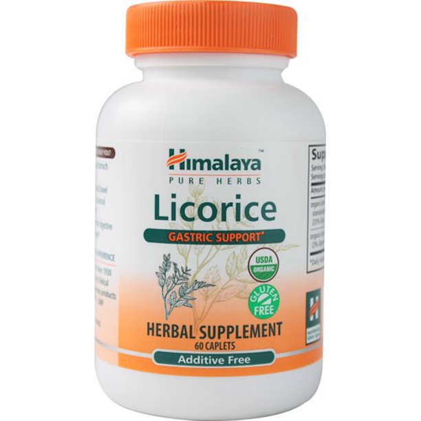 Himalaya Organic Licorice for Digestion, Gas, Nausea & Heartburn Relief