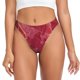 thumbnail image 1 of Balery Abstract Red Marble Tangas de Algodón para Mujer con Estampado – Ropa Interior Sexy, Transpirable, G-string-Large, 1 of 6