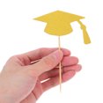 thumbnail image 4 of CRAFTHROU 24Pcs Graduation Centerpiece Picks Golden Decoration For Graduation Parties And Events, 4 of 6