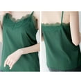 thumbnail image 5 of Women's Silk Satin V Neck Tank Top - Sleeveless Camisole Straps - Soft High Elasticity Fabric for Summer - M to XXL Sizes with Elegant Look, 5 of 5