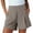 21# Coffee, variant on Womens Dress Shorts Pull on High Waisted Trouser Summer Business Womens Dressy Casual Pleated Wide Leg Ladies Shorts White S