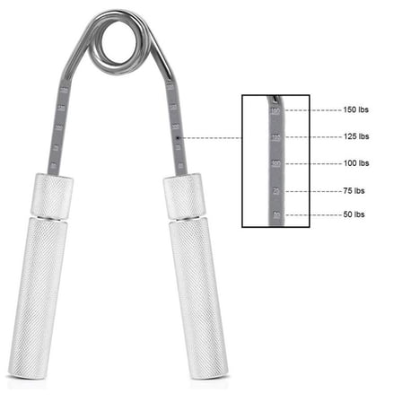 WORGEOUS  Heavy Grip for Excercise Hand Grippers Electric Strength Trainer Silver