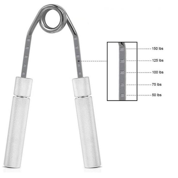 WORGEOUS  Heavy Grip for Excercise Hand Grippers Electric Strength Trainer Silver