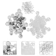 thumbnail image 3 of 100 Sets Button Badge Parts Blank Badge DIY Badge Craft for Gift (25mm), 3 of 7