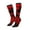 3 Black, variant on Women Crew Soft Moisture-wicking Socks The Red Head Skull Pattern Design Cotton Socks, One Size fit All