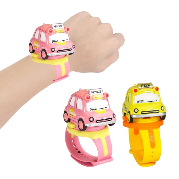 2x giroscopio giratorio, reloj de juguete para niños, reloj de juguete, coche extraíble con reloj para niños, niñas, niños , regalos p Yotijar Reloj analógico para coche pequeño